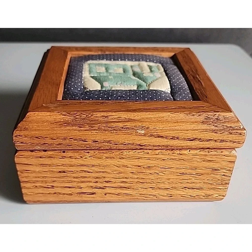 Tennessee Wood Crafters Solid Wood  Decorative Quilted Box Memory MADE IN USA
